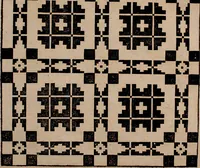 Picture 82 of 140 from Nützliches in lauter auserlesenen, wohl-approbirt- und meistentheils neu-inventirten Mustern bestehendes, Weber-Bild-Buch : als, zwey und siebenzig gesteinten Zeichnungen, von 15. bis auf 40. schäfftig und 32. Stück 16. und 20. schäfftigen Hin- und Wieder-Mödel, auch allerhand der nettesten Gattung von roth-gestreifften Arbeiten, sammt denen dazu gehörigen Zügen und Schnürungen : ingleichen allerhand nöthigen Bildern, auch Doppel-Kellisch, und einer Art von den Damast-Boden, 8. Flügel auf einen Bruch : dann eine Anweisung, wie sich diese Art Züg und Bilder zu halben Brüchen theilen, zerlegen, auch Doppel-Kellisch-Bilder so, wie man sie zum Gebrauch nöthig, selbst versetzen und verändern kan : wobey auch einer jeden Gattung insonderheit eine schrifftliche Anleitung voran gedruckt worden (1783), leaf 110