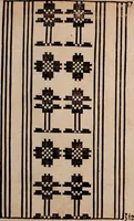 Picture 88 of 140 from Nützliches in lauter auserlesenen, wohl-approbirt- und meistentheils neu-inventirten Mustern bestehendes, Weber-Bild-Buch : als, zwey und siebenzig gesteinten Zeichnungen, von 15. bis auf 40. schäfftig und 32. Stück 16. und 20. schäfftigen Hin- und Wieder-Mödel, auch allerhand der nettesten Gattung von roth-gestreifften Arbeiten, sammt denen dazu gehörigen Zügen und Schnürungen : ingleichen allerhand nöthigen Bildern, auch Doppel-Kellisch, und einer Art von den Damast-Boden, 8. Flügel auf einen Bruch : dann eine Anweisung, wie sich diese Art Züg und Bilder zu halben Brüchen theilen, zerlegen, auch Doppel-Kellisch-Bilder so, wie man sie zum Gebrauch nöthig, selbst versetzen und verändern kan : wobey auch einer jeden Gattung insonderheit eine schrifftliche Anleitung voran gedruckt worden (1783), leaf 126