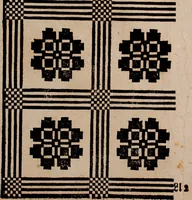 Picture 91 of 140 from Nützliches in lauter auserlesenen, wohl-approbirt- und meistentheils neu-inventirten Mustern bestehendes, Weber-Bild-Buch : als, zwey und siebenzig gesteinten Zeichnungen, von 15. bis auf 40. schäfftig und 32. Stück 16. und 20. schäfftigen Hin- und Wieder-Mödel, auch allerhand der nettesten Gattung von roth-gestreifften Arbeiten, sammt denen dazu gehörigen Zügen und Schnürungen : ingleichen allerhand nöthigen Bildern, auch Doppel-Kellisch, und einer Art von den Damast-Boden, 8. Flügel auf einen Bruch : dann eine Anweisung, wie sich diese Art Züg und Bilder zu halben Brüchen theilen, zerlegen, auch Doppel-Kellisch-Bilder so, wie man sie zum Gebrauch nöthig, selbst versetzen und verändern kan : wobey auch einer jeden Gattung insonderheit eine schrifftliche Anleitung voran gedruckt worden (1783), leaf 134