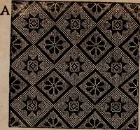 Picture 129 of 140 from Nützliches in lauter auserlesenen, wohl-approbirt- und meistentheils neu-inventirten Mustern bestehendes, Weber-Bild-Buch : als, zwey und siebenzig gesteinten Zeichnungen, von 15. bis auf 40. schäfftig und 32. Stück 16. und 20. schäfftigen Hin- und Wieder-Mödel, auch allerhand der nettesten Gattung von roth-gestreifften Arbeiten, sammt denen dazu gehörigen Zügen und Schnürungen : ingleichen allerhand nöthigen Bildern, auch Doppel-Kellisch, und einer Art von den Damast-Boden, 8. Flügel auf einen Bruch : dann eine Anweisung, wie sich diese Art Züg und Bilder zu halben Brüchen theilen, zerlegen, auch Doppel-Kellisch-Bilder so, wie man sie zum Gebrauch nöthig, selbst versetzen und verändern kan : wobey auch einer jeden Gattung insonderheit eine schrifftliche Anleitung voran gedruckt worden (1783), leaf 196