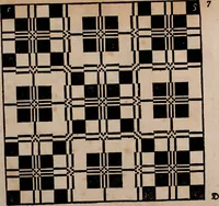 Picture 10 of 140 from Nützliches in lauter auserlesenen, wohl-approbirt- und meistentheils neu-inventirten Mustern bestehendes, Weber-Bild-Buch : als, zwey und siebenzig gesteinten Zeichnungen, von 15. bis auf 40. schäfftig und 32. Stück 16. und 20. schäfftigen Hin- und Wieder-Mödel, auch allerhand der nettesten Gattung von roth-gestreifften Arbeiten, sammt denen dazu gehörigen Zügen und Schnürungen : ingleichen allerhand nöthigen Bildern, auch Doppel-Kellisch, und einer Art von den Damast-Boden, 8. Flügel auf einen Bruch : dann eine Anweisung, wie sich diese Art Züg und Bilder zu halben Brüchen theilen, zerlegen, auch Doppel-Kellisch-Bilder so, wie man sie zum Gebrauch nöthig, selbst versetzen und verändern kan : wobey auch einer jeden Gattung insonderheit eine schrifftliche Anleitung voran gedruckt worden (1783), leaf 26