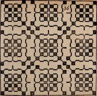 Picture 34 of 140 from Nützliches in lauter auserlesenen, wohl-approbirt- und meistentheils neu-inventirten Mustern bestehendes, Weber-Bild-Buch : als, zwey und siebenzig gesteinten Zeichnungen, von 15. bis auf 40. schäfftig und 32. Stück 16. und 20. schäfftigen Hin- und Wieder-Mödel, auch allerhand der nettesten Gattung von roth-gestreifften Arbeiten, sammt denen dazu gehörigen Zügen und Schnürungen : ingleichen allerhand nöthigen Bildern, auch Doppel-Kellisch, und einer Art von den Damast-Boden, 8. Flügel auf einen Bruch : dann eine Anweisung, wie sich diese Art Züg und Bilder zu halben Brüchen theilen, zerlegen, auch Doppel-Kellisch-Bilder so, wie man sie zum Gebrauch nöthig, selbst versetzen und verändern kan : wobey auch einer jeden Gattung insonderheit eine schrifftliche Anleitung voran gedruckt worden (1783), leaf 52
