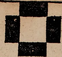Picture 40 of 140 from Nützliches in lauter auserlesenen, wohl-approbirt- und meistentheils neu-inventirten Mustern bestehendes, Weber-Bild-Buch : als, zwey und siebenzig gesteinten Zeichnungen, von 15. bis auf 40. schäfftig und 32. Stück 16. und 20. schäfftigen Hin- und Wieder-Mödel, auch allerhand der nettesten Gattung von roth-gestreifften Arbeiten, sammt denen dazu gehörigen Zügen und Schnürungen : ingleichen allerhand nöthigen Bildern, auch Doppel-Kellisch, und einer Art von den Damast-Boden, 8. Flügel auf einen Bruch : dann eine Anweisung, wie sich diese Art Züg und Bilder zu halben Brüchen theilen, zerlegen, auch Doppel-Kellisch-Bilder so, wie man sie zum Gebrauch nöthig, selbst versetzen und verändern kan : wobey auch einer jeden Gattung insonderheit eine schrifftliche Anleitung voran gedruckt worden (1783), leaf 60