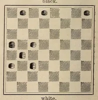 An illustration from The Weekly checker journal (1891)