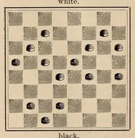 An illustration from The Weekly checker journal (1891)