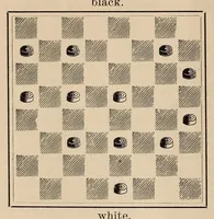 An illustration from The Weekly checker journal (1891)