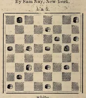 An illustration from The Weekly checker journal (1891)