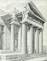 An illustration from Weltgeschichte der Kunst bis zur Erbauung der Sophienkirche (1888)