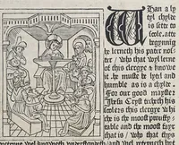 An illustration from Whan I remembre and take hede of the conuersacion of vs that lyue in this wretched lyf