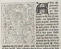 An illustration from Whan I remembre and take hede of the conuersacion of vs that lyue in this wretched lyf