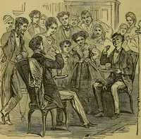 An illustration from What shall we do to-night? or, Social amusements for evening parties. Furnishing complete and varied programmes for twenty-six entertainments (1873)