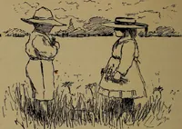 An illustration from What they say in New England; a book of signs, sayings, and superstitions (1896)
