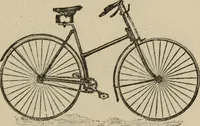 An illustration from Wheels and wheeling; an indispensable handbook for cyclists, with over two hundred illustrations (1892)