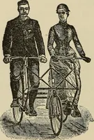 An illustration from Wheels and wheeling; an indispensable handbook for cyclists, with over two hundred illustrations (1892)