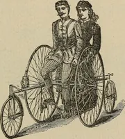 An illustration from Wheels and wheeling; an indispensable handbook for cyclists, with over two hundred illustrations (1892)