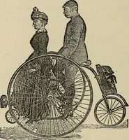 An illustration from Wheels and wheeling; an indispensable handbook for cyclists, with over two hundred illustrations (1892)