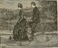 An illustration from Wheels and wheeling; an indispensable handbook for cyclists, with over two hundred illustrations (1892)