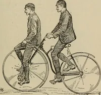 An illustration from Wheels and wheeling; an indispensable handbook for cyclists, with over two hundred illustrations (1892)