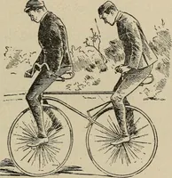 An illustration from Wheels and wheeling; an indispensable handbook for cyclists, with over two hundred illustrations (1892)