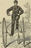An illustration from Wheels and wheeling; an indispensable handbook for cyclists, with over two hundred illustrations (1892)