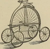 An illustration from Wheels and wheeling; an indispensable handbook for cyclists, with over two hundred illustrations (1892)
