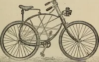 An illustration from Wheels and wheeling; an indispensable handbook for cyclists, with over two hundred illustrations (1892)