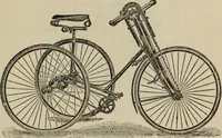 An illustration from Wheels and wheeling; an indispensable handbook for cyclists, with over two hundred illustrations (1892)