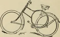 An illustration from Wheels and wheeling; an indispensable handbook for cyclists, with over two hundred illustrations (1892)