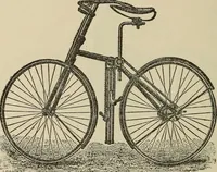 An illustration from Wheels and wheeling; an indispensable handbook for cyclists, with over two hundred illustrations (1892)