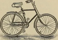 An illustration from Wheels and wheeling; an indispensable handbook for cyclists, with over two hundred illustrations (1892)