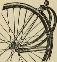 An illustration from Wheels and wheeling; an indispensable handbook for cyclists, with over two hundred illustrations (1892)