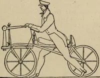 An illustration from Wheels and wheeling; an indispensable handbook for cyclists, with over two hundred illustrations (1892)