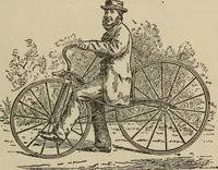 An illustration from Wheels and wheeling; an indispensable handbook for cyclists, with over two hundred illustrations (1892)