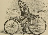 An illustration from Wheels and wheeling; an indispensable handbook for cyclists, with over two hundred illustrations (1892)