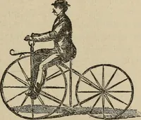 An illustration from Wheels and wheeling; an indispensable handbook for cyclists, with over two hundred illustrations (1892)