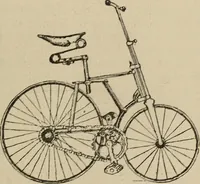 An illustration from Wheels and wheeling; an indispensable handbook for cyclists, with over two hundred illustrations (1892)