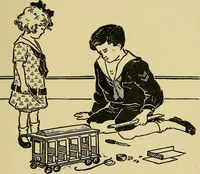 An illustration from When mother lets us make toys; a book which develops ingenuity and inventive power through the making of unique toys out of materials which every boy and girl can get with almost no expense (1915)
