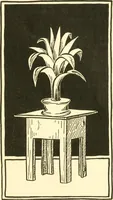 An illustration from When mother lets us make paper box furniture; a book which shows children just how to make most attractive toy furniture out of materials which cost practically nothing--toys which give as much pleasure as those from expensive toy shops (1914)