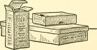 An illustration from When mother lets us make paper box furniture; a book which shows children just how to make most attractive toy furniture out of materials which cost practically nothing--toys which give as much pleasure as those from expensive toy shops (1914)