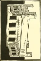An illustration from When mother lets us make paper box furniture; a book which shows children just how to make most attractive toy furniture out of materials which cost practically nothing--toys which give as much pleasure as those from expensive toy shops (1914)
