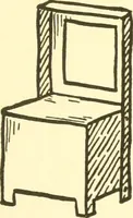 An illustration from When mother lets us make paper box furniture; a book which shows children just how to make most attractive toy furniture out of materials which cost practically nothing--toys which give as much pleasure as those from expensive toy shops (1914)