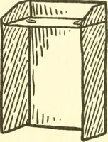 An illustration from When mother lets us make paper box furniture; a book which shows children just how to make most attractive toy furniture out of materials which cost practically nothing--toys which give as much pleasure as those from expensive toy shops (1914)