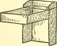 An illustration from When mother lets us make paper box furniture; a book which shows children just how to make most attractive toy furniture out of materials which cost practically nothing--toys which give as much pleasure as those from expensive toy shops (1914)