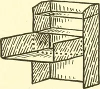 An illustration from When mother lets us make paper box furniture; a book which shows children just how to make most attractive toy furniture out of materials which cost practically nothing--toys which give as much pleasure as those from expensive toy shops (1914)