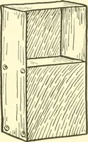 An illustration from When mother lets us make paper box furniture; a book which shows children just how to make most attractive toy furniture out of materials which cost practically nothing--toys which give as much pleasure as those from expensive toy shops (1914)