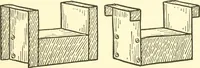 An illustration from When mother lets us make paper box furniture; a book which shows children just how to make most attractive toy furniture out of materials which cost practically nothing--toys which give as much pleasure as those from expensive toy shops (1914)