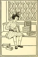 An illustration from When mother lets us make paper box furniture; a book which shows children just how to make most attractive toy furniture out of materials which cost practically nothing--toys which give as much pleasure as those from expensive toy shops (1914)
