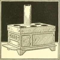 An illustration from When mother lets us make paper box furniture; a book which shows children just how to make most attractive toy furniture out of materials which cost practically nothing--toys which give as much pleasure as those from expensive toy shops (1914)