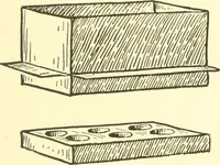 An illustration from When mother lets us make paper box furniture; a book which shows children just how to make most attractive toy furniture out of materials which cost practically nothing--toys which give as much pleasure as those from expensive toy shops (1914)