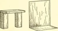An illustration from When mother lets us make paper box furniture; a book which shows children just how to make most attractive toy furniture out of materials which cost practically nothing--toys which give as much pleasure as those from expensive toy shops (1914)